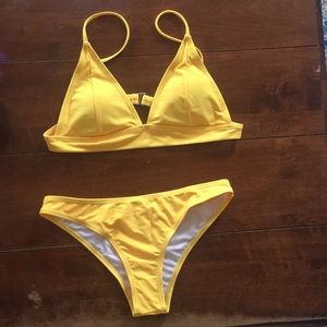 Yellow bikini
